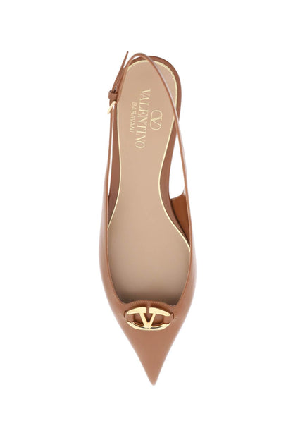 Slingback Vlogo Ballerina  - Brown