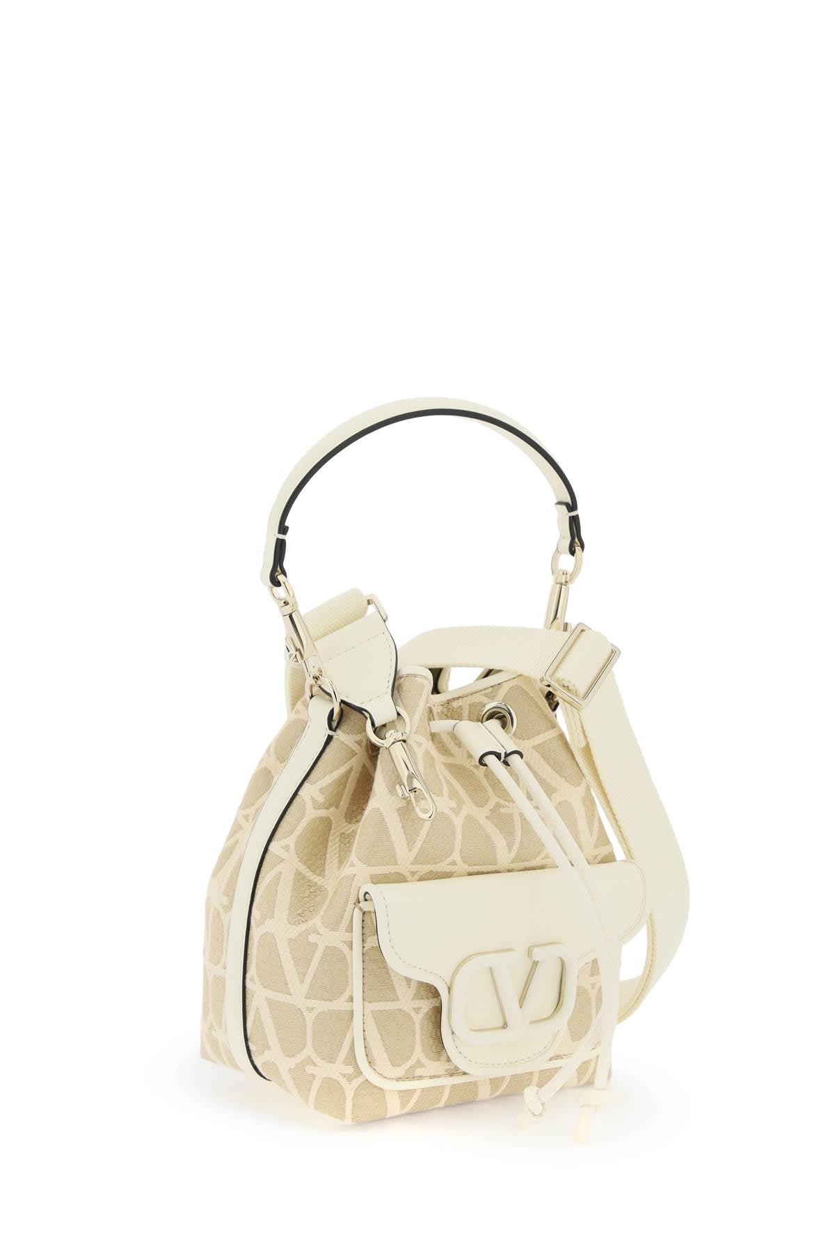 Locò Iconographer Toile Bucket Bag  - White