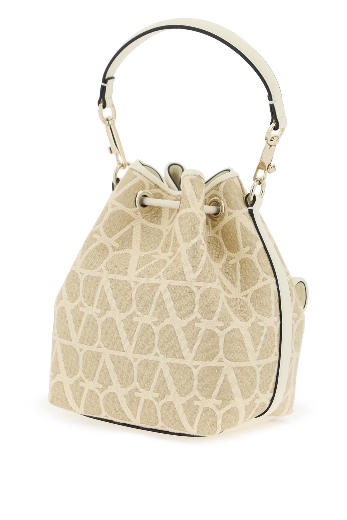 Locò Iconographer Toile Bucket Bag  - White