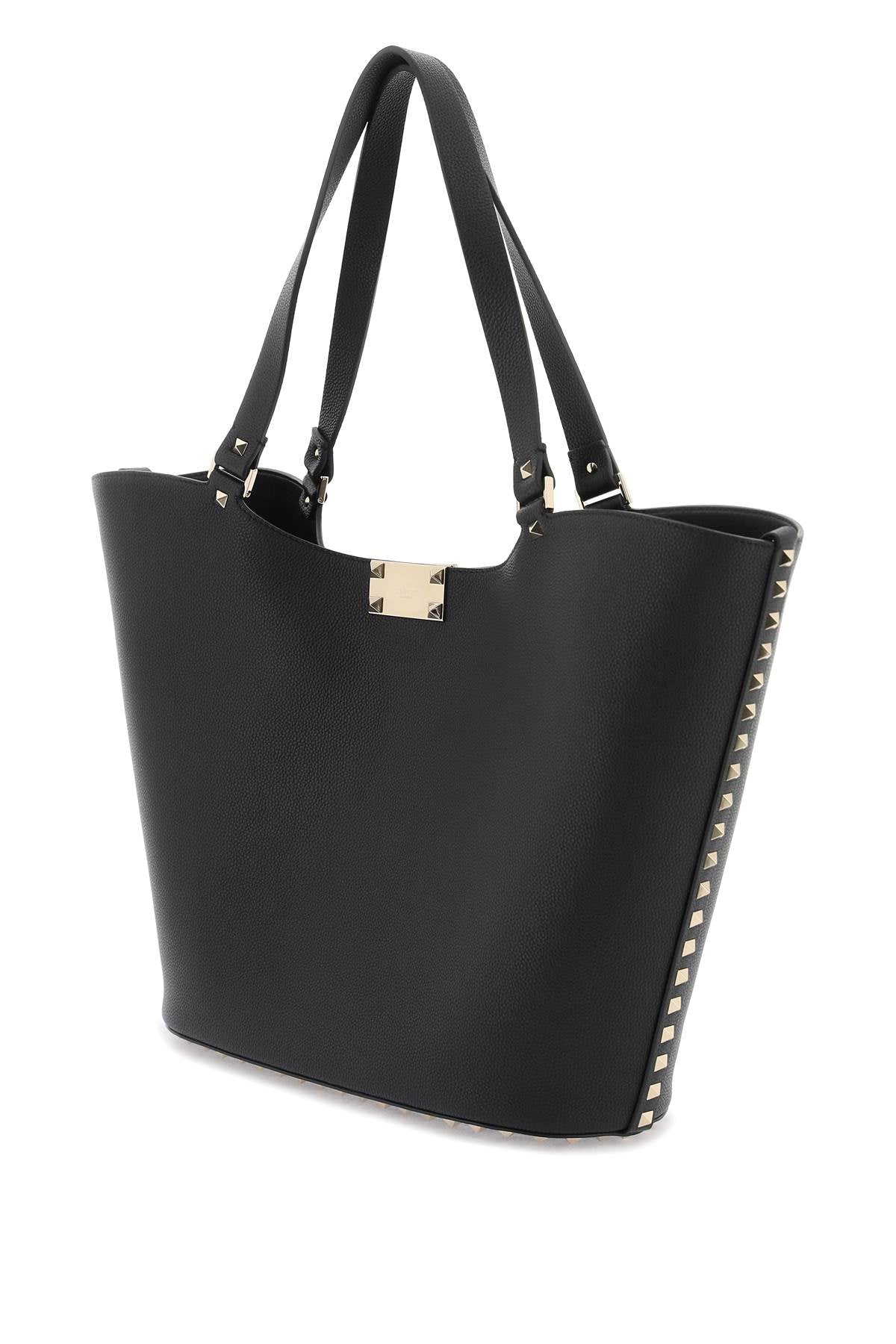 Rockstud Tote Bag  - Black