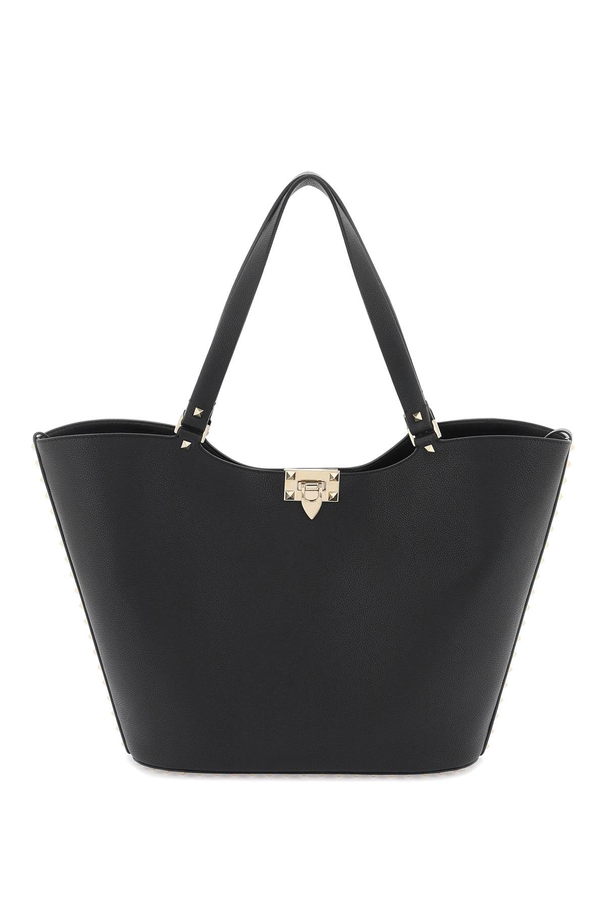 Rockstud Tote Bag  - Black