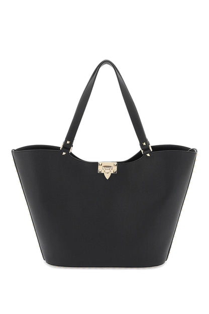 Rockstud Tote Bag  - Black