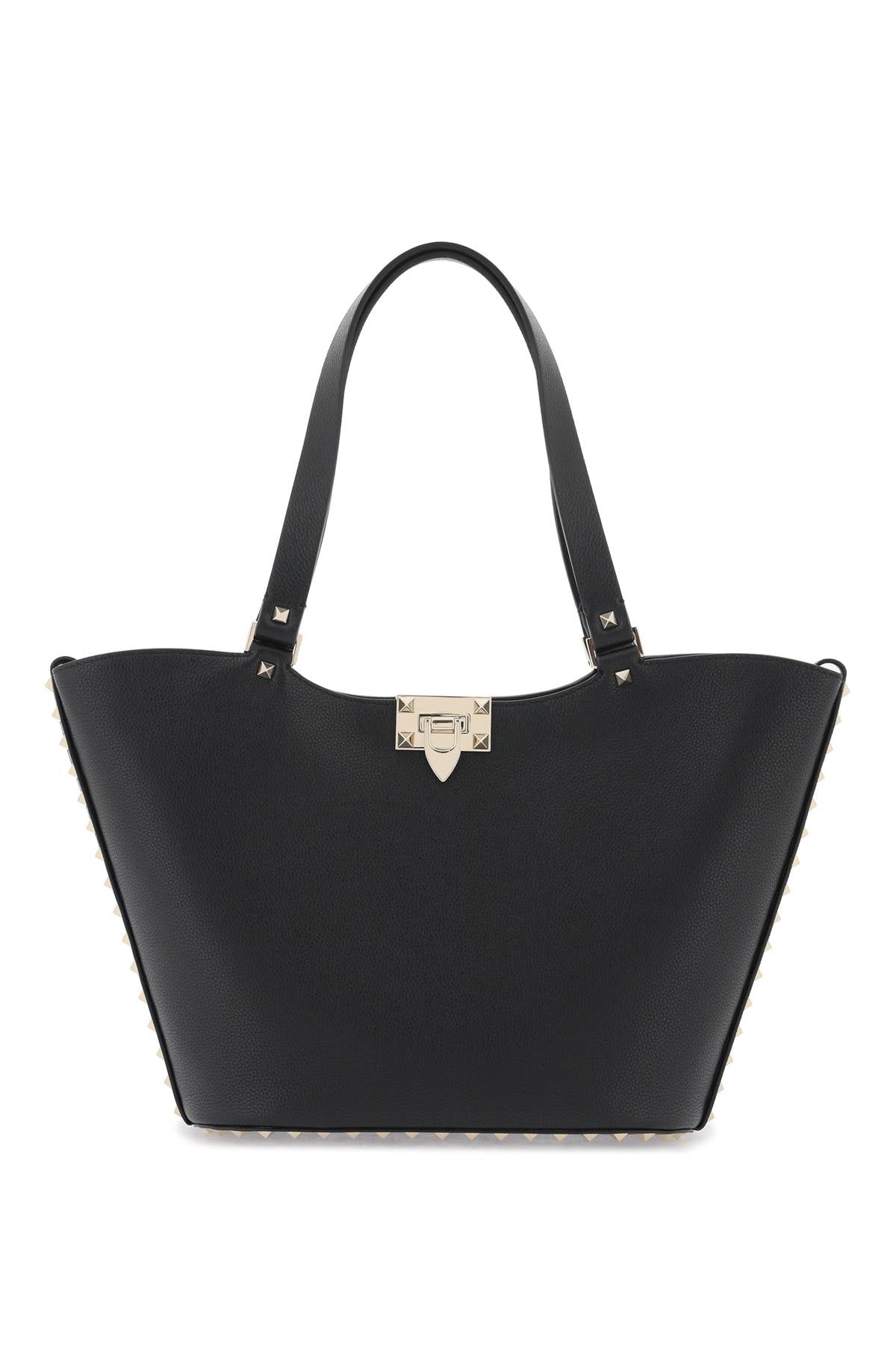 Small Rockstud Tote Bag  - Black