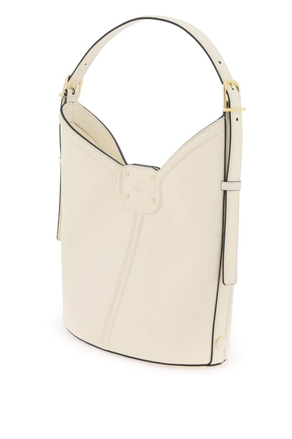 Vlogo Leather Hobo Bag  - White