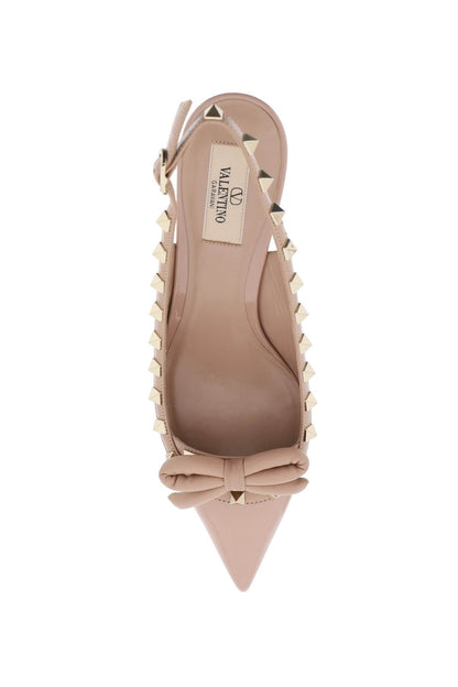 Rockstud Slingback Pumps  - Pink