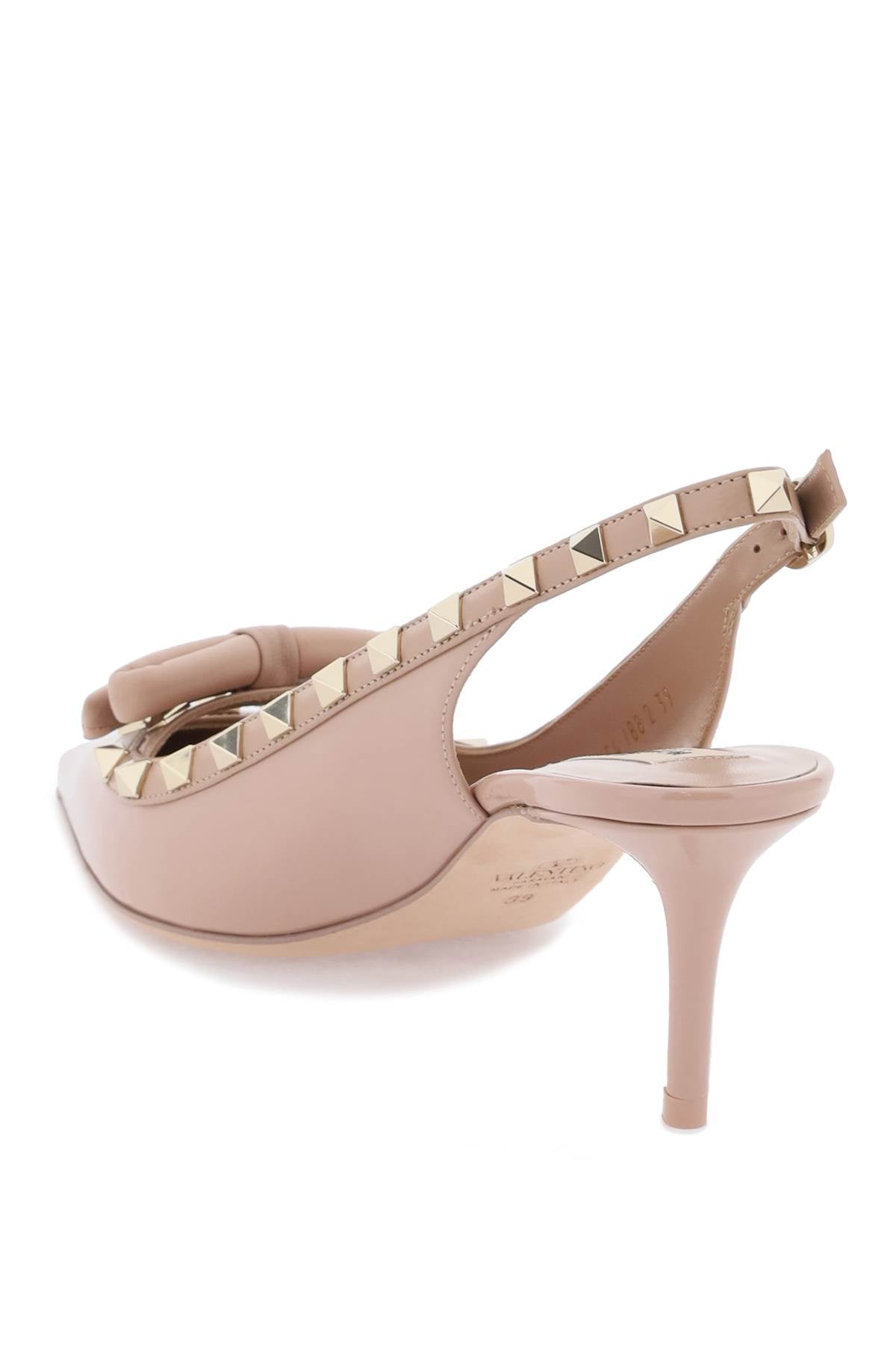 Rockstud Slingback Pumps  - Pink