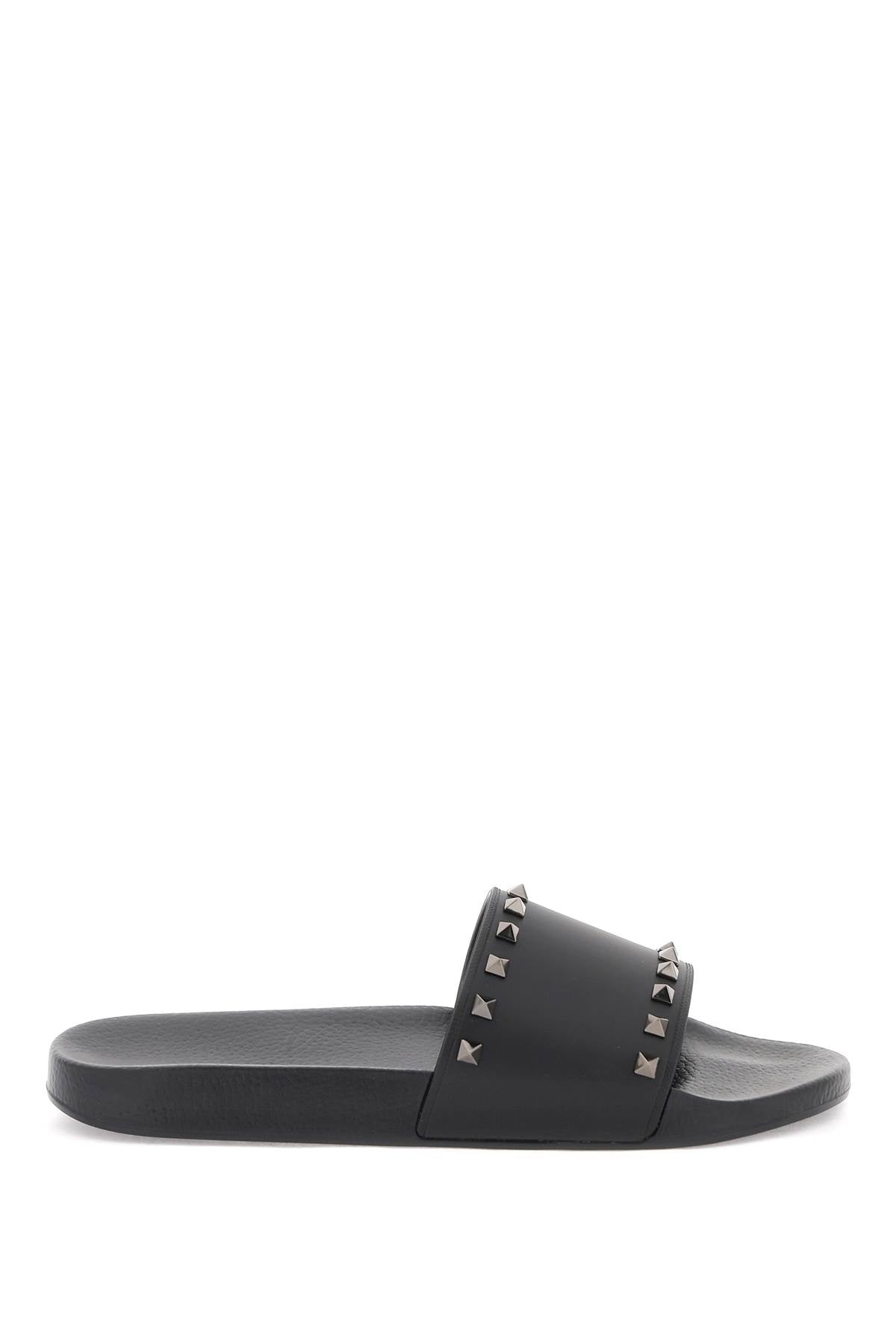 Rockstud Slides  - Black