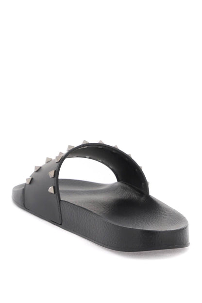 Rockstud Slides  - Black