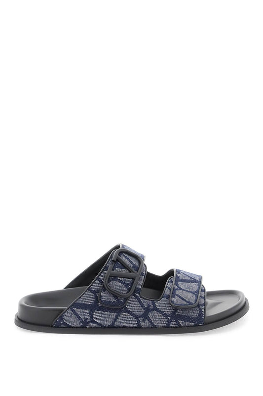 Denim Vlogo Toile Iconographe Slides  - Blue