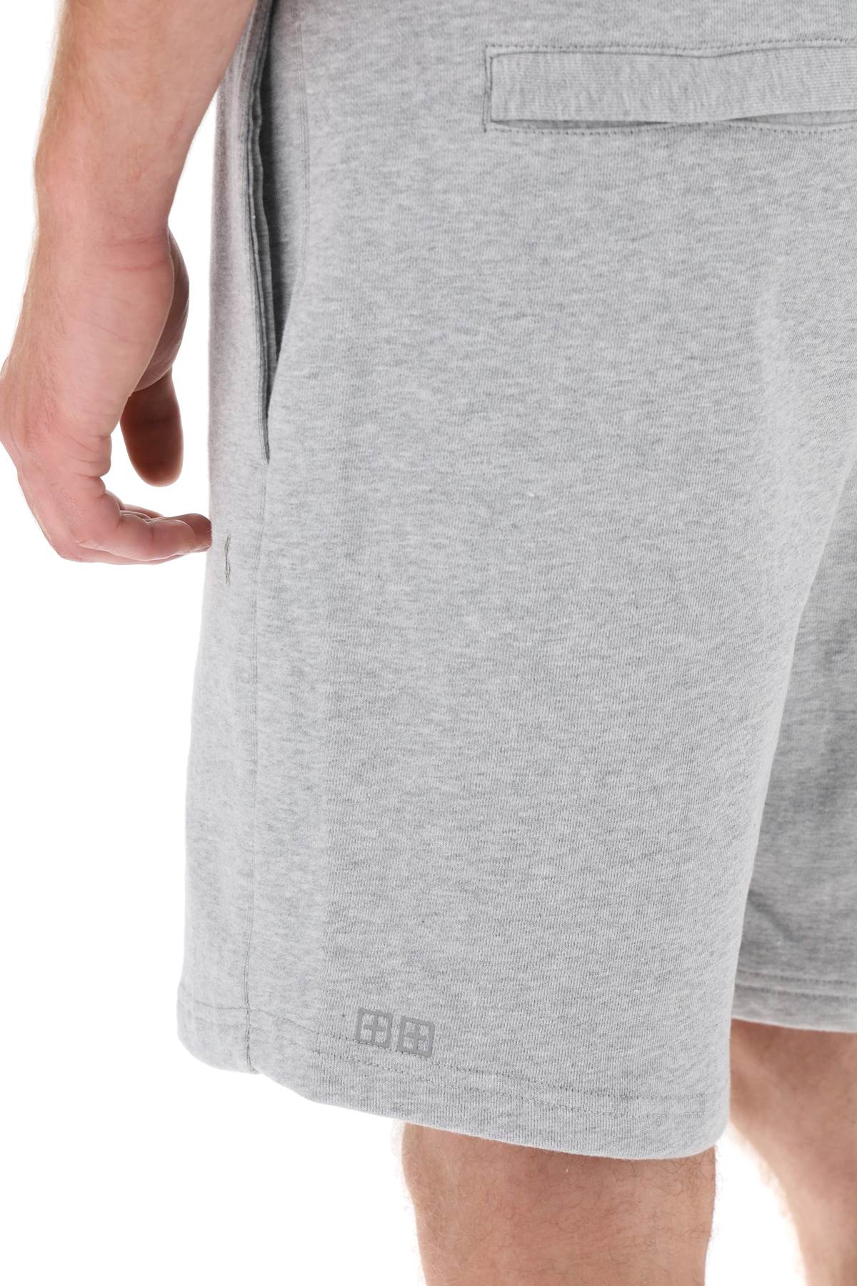 4x4 Cross Print Sweatshorts  - Grigio