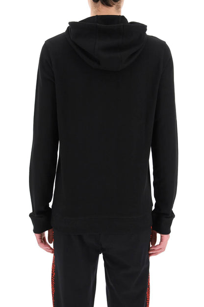 Logo Patch Hoodie  - Black