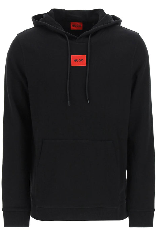 Logo Patch Hoodie  - Black