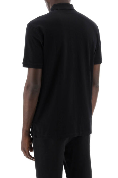 Cotton Piquã© Donos Polo Shirt  - Black