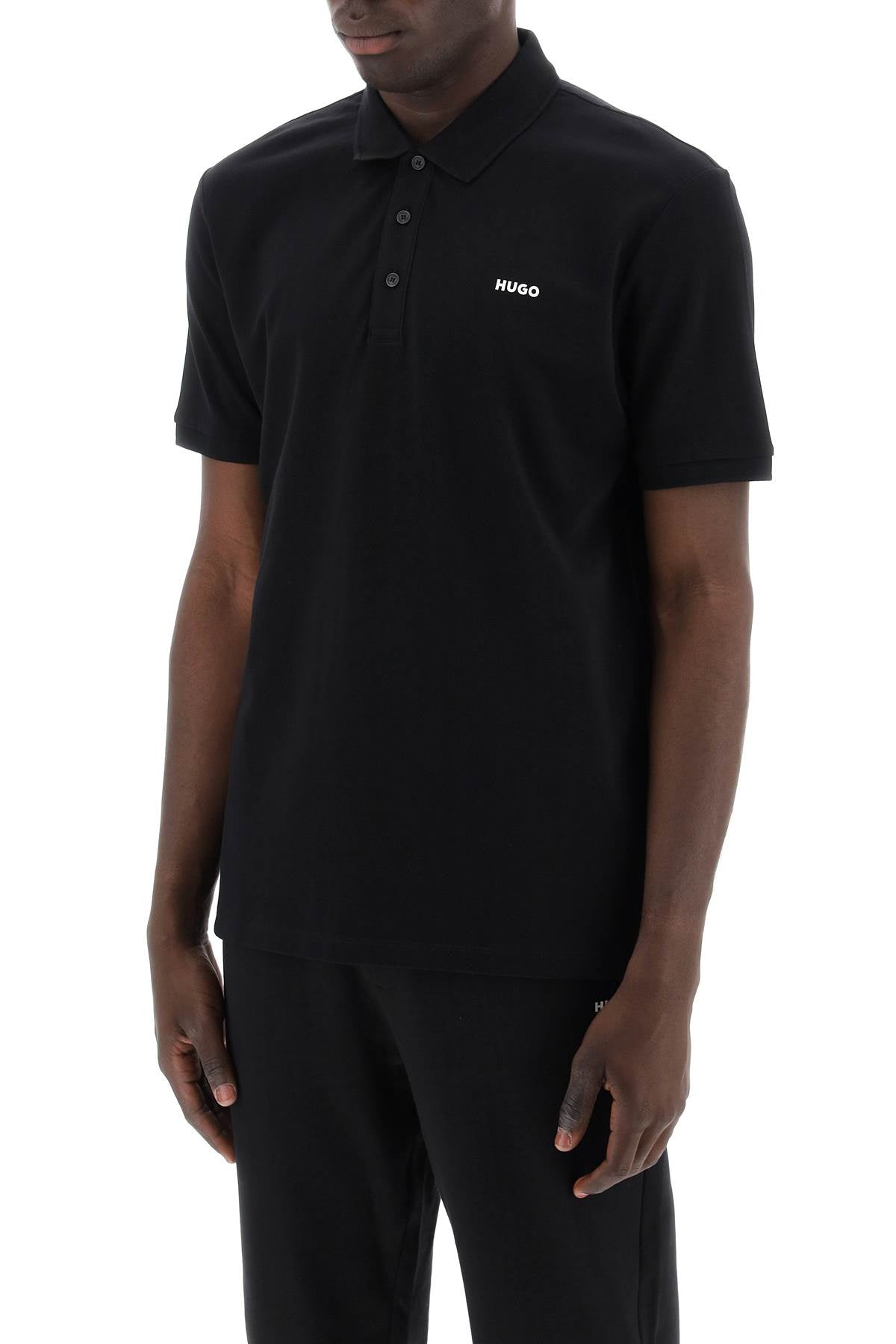 Cotton Piquã© Donos Polo Shirt  - Black