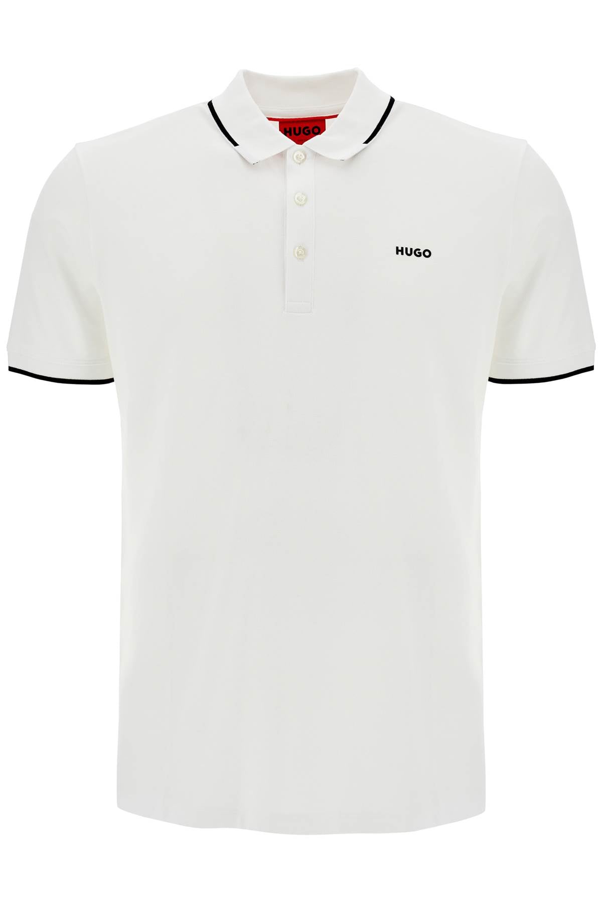 Slim Fit Piqué Polo Shirt  - White