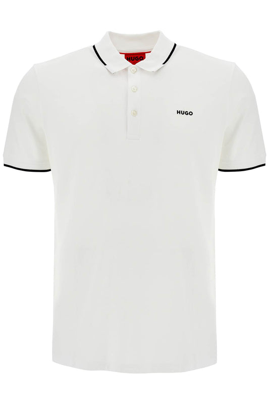 Slim Fit Piqué Polo Shirt  - White