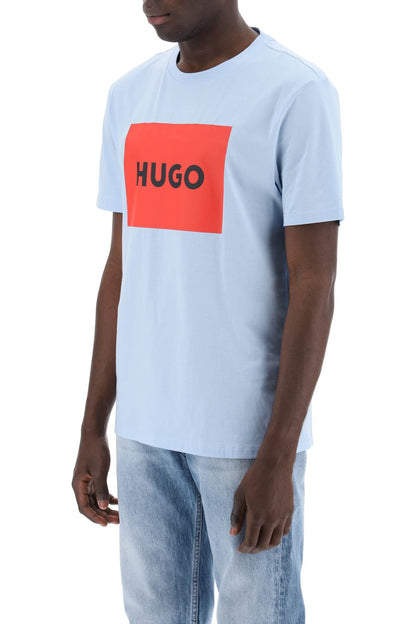 Dulive T-shirt With Logo Box  - Light Blue