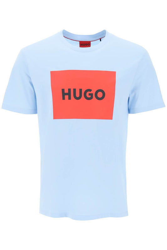 Dulive T-shirt With Logo Box  - Light Blue