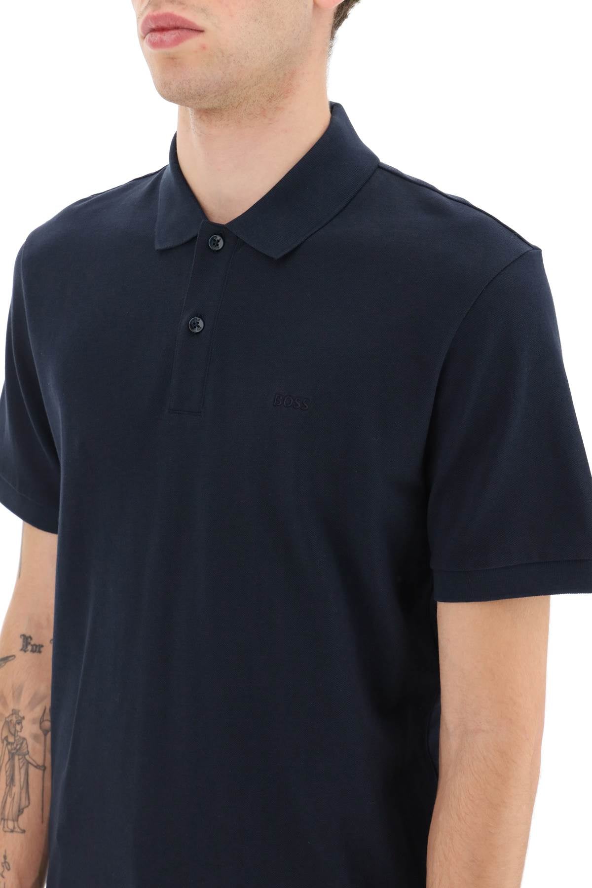 Organic Cotton Pallas Polo Shirt  - Blue