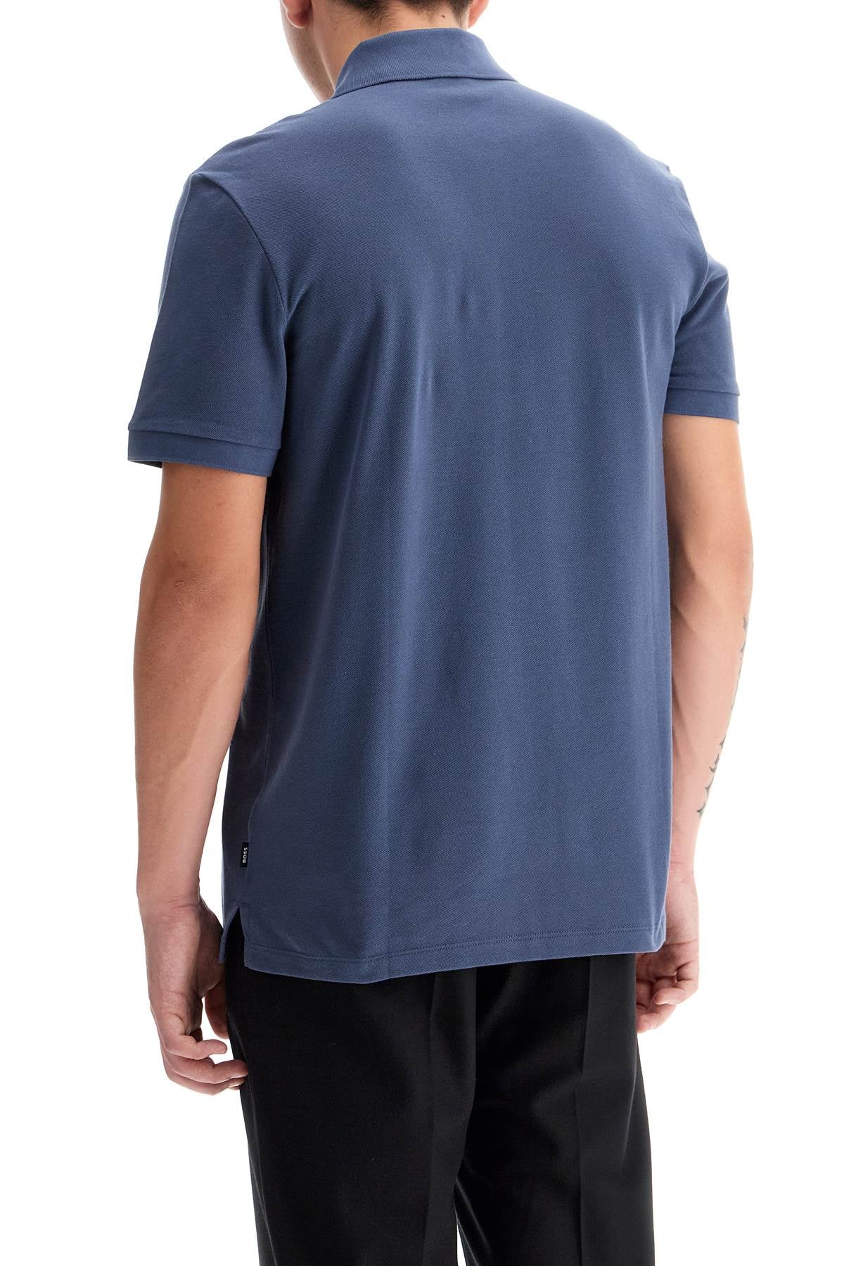 Organic Cotton Pallas Polo Shirt  - Blue