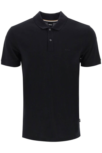 Organic Cotton Pallas Polo Shirt  - Black