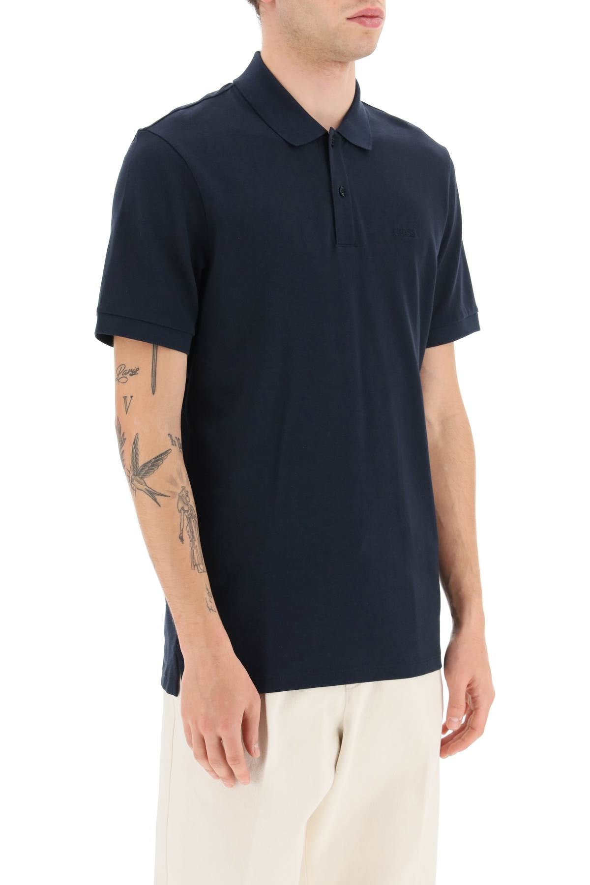 Organic Cotton Pallas Polo Shirt  - Blue