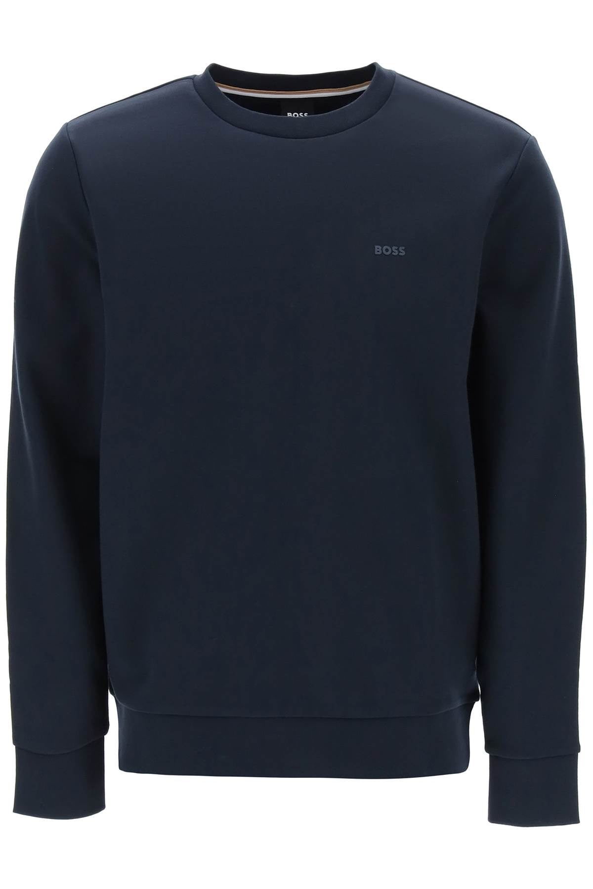 French Terry Crewneck Sweatshirt  - Blue