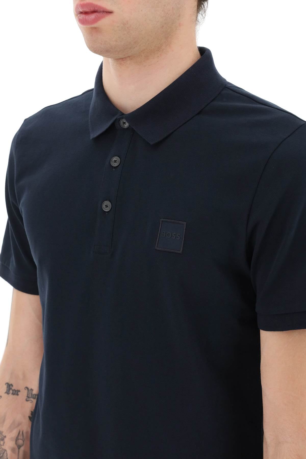 Slim Fit Passenger Polo Shirt  - Blue