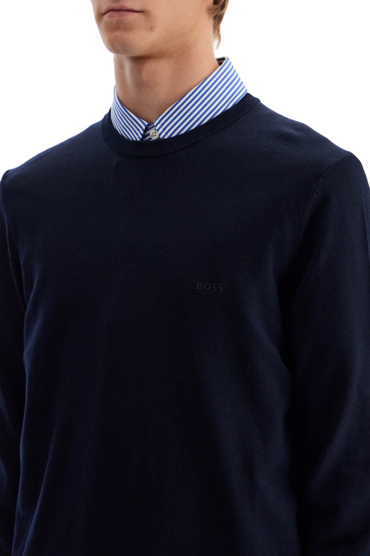 'botto' Light Wool Sweater  - Blue