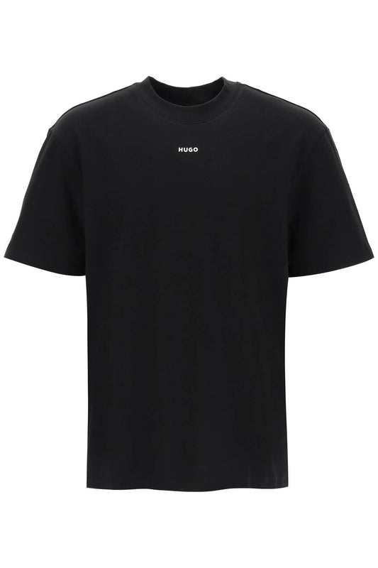 Compact Cotton T-shirt  - Black