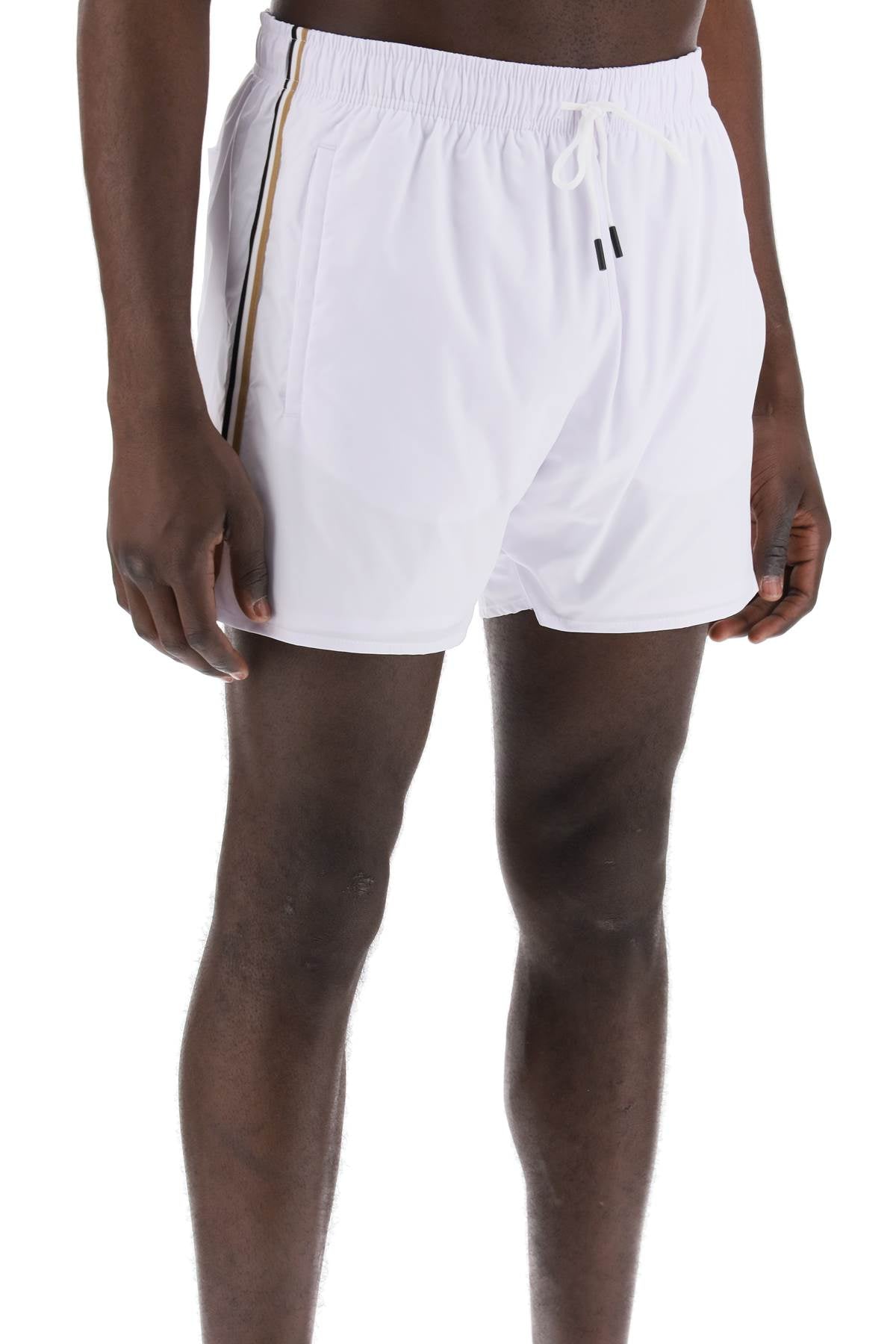 "seaside Bermuda Shorts With Tr  - White