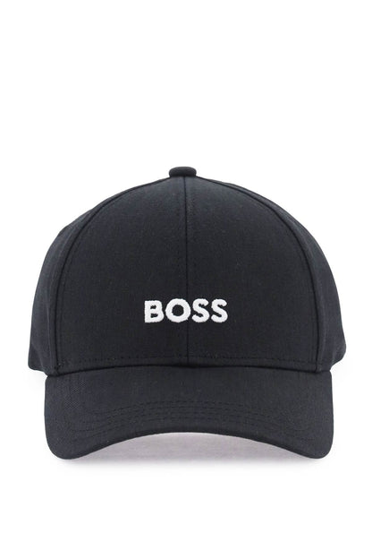 Baseball Cap With Embroidered Logo  - Black