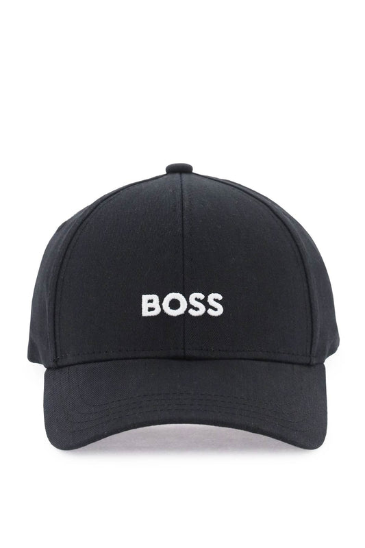 Baseball Cap With Embroidered Logo  - Black