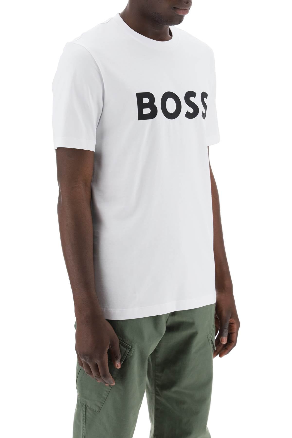 Tiburt 354 Logo Print T-shirt  - White