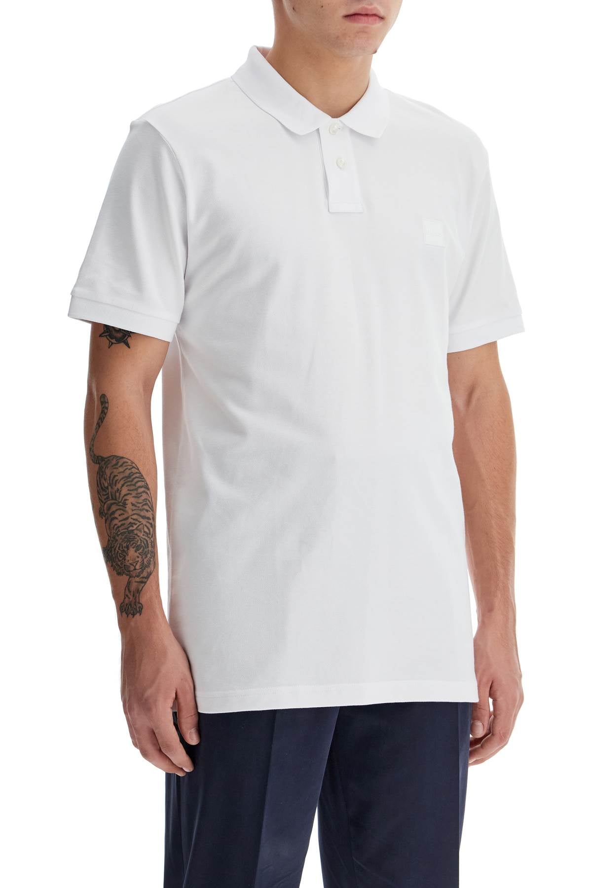 Slim Fit Passenger Polo Shirt  - White