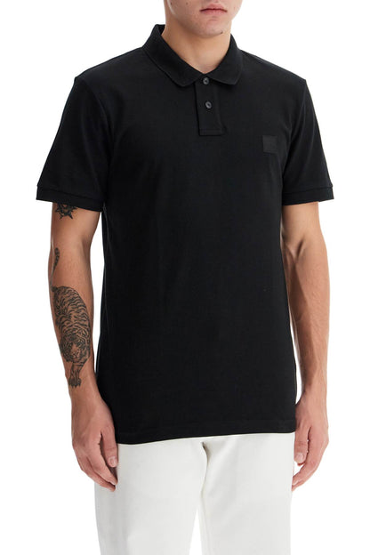 Slim Fit Passenger Polo Shirt  - Black