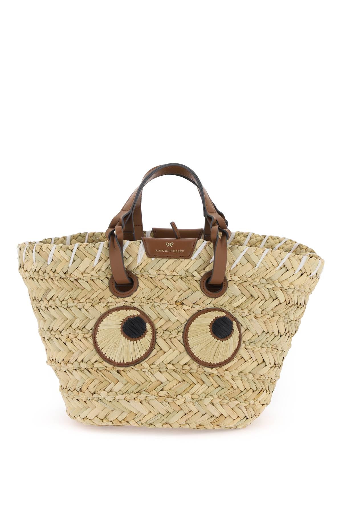 Paper Eyes Basket Handbag  - Neutro