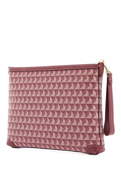 "clutch Bag With Plastic Bag Motif  - Pink