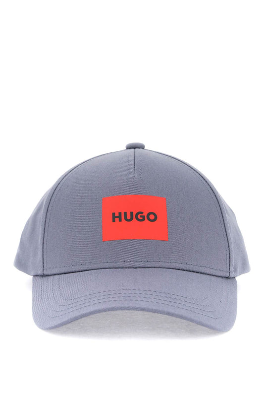 Baseball Cap With Patch Design  - Grey