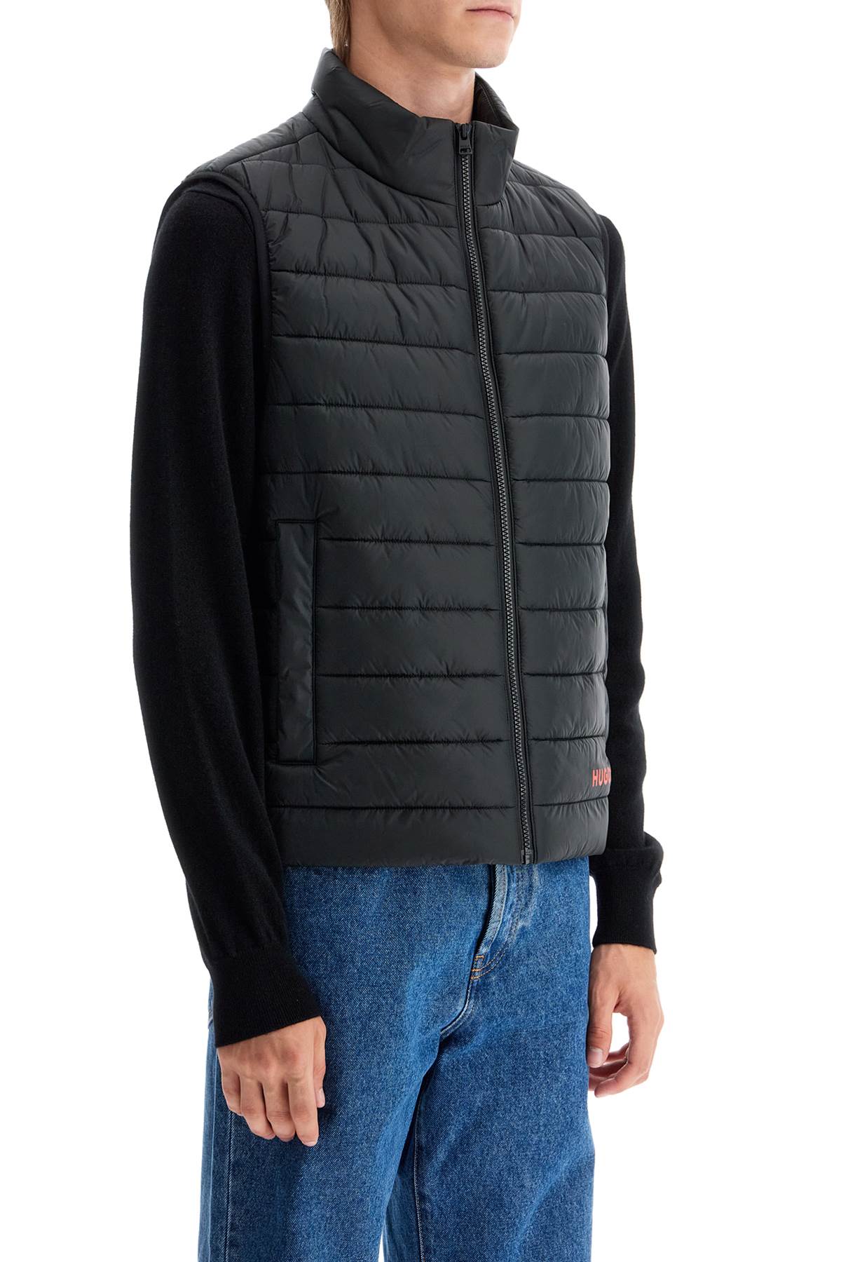 Padded Brentino Vest  - Black