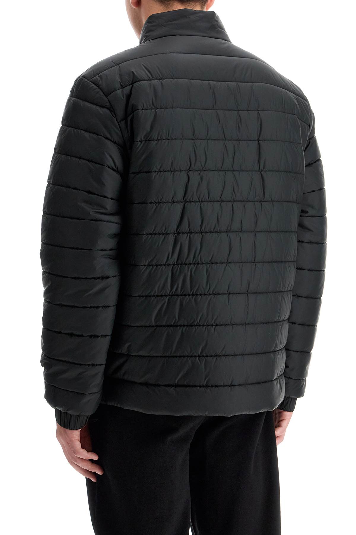 Lightweight Recycled Nylon Down Jacket  - Black