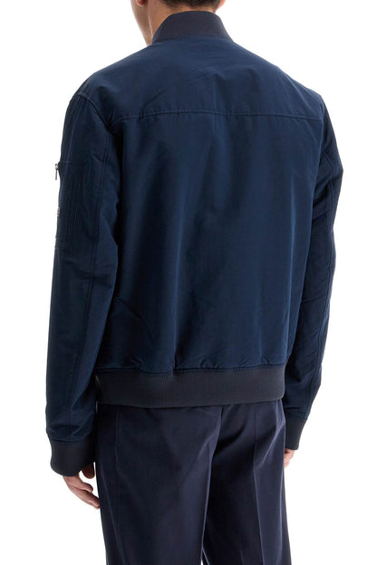 Waterproof Regular Fit Bomber Jacket  - Blue