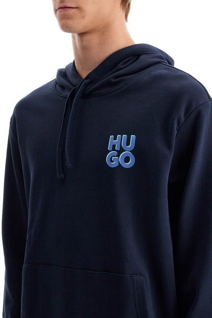 Sweatshirt With Hood  - Blue