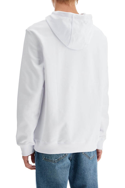 Sweatshirt With Hood  - White