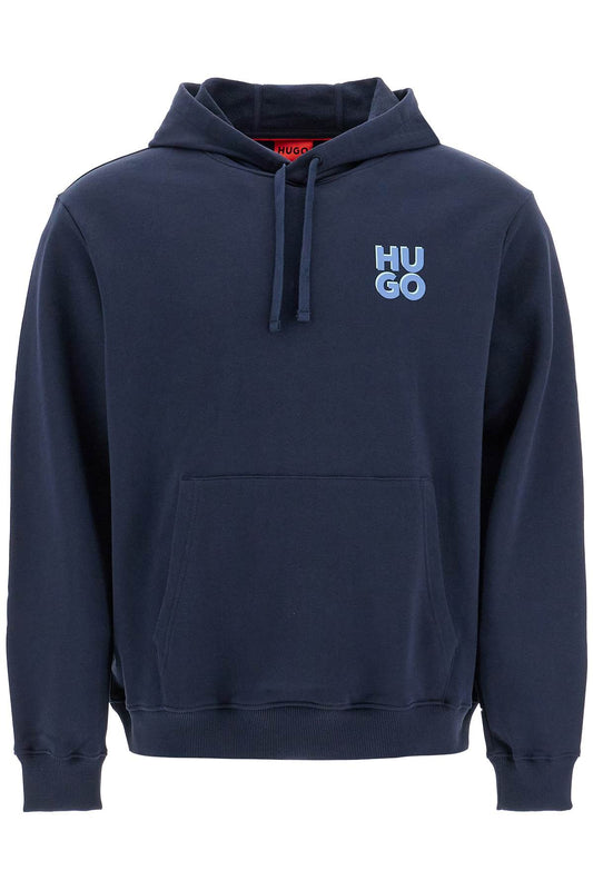 Sweatshirt With Hood  - Blue