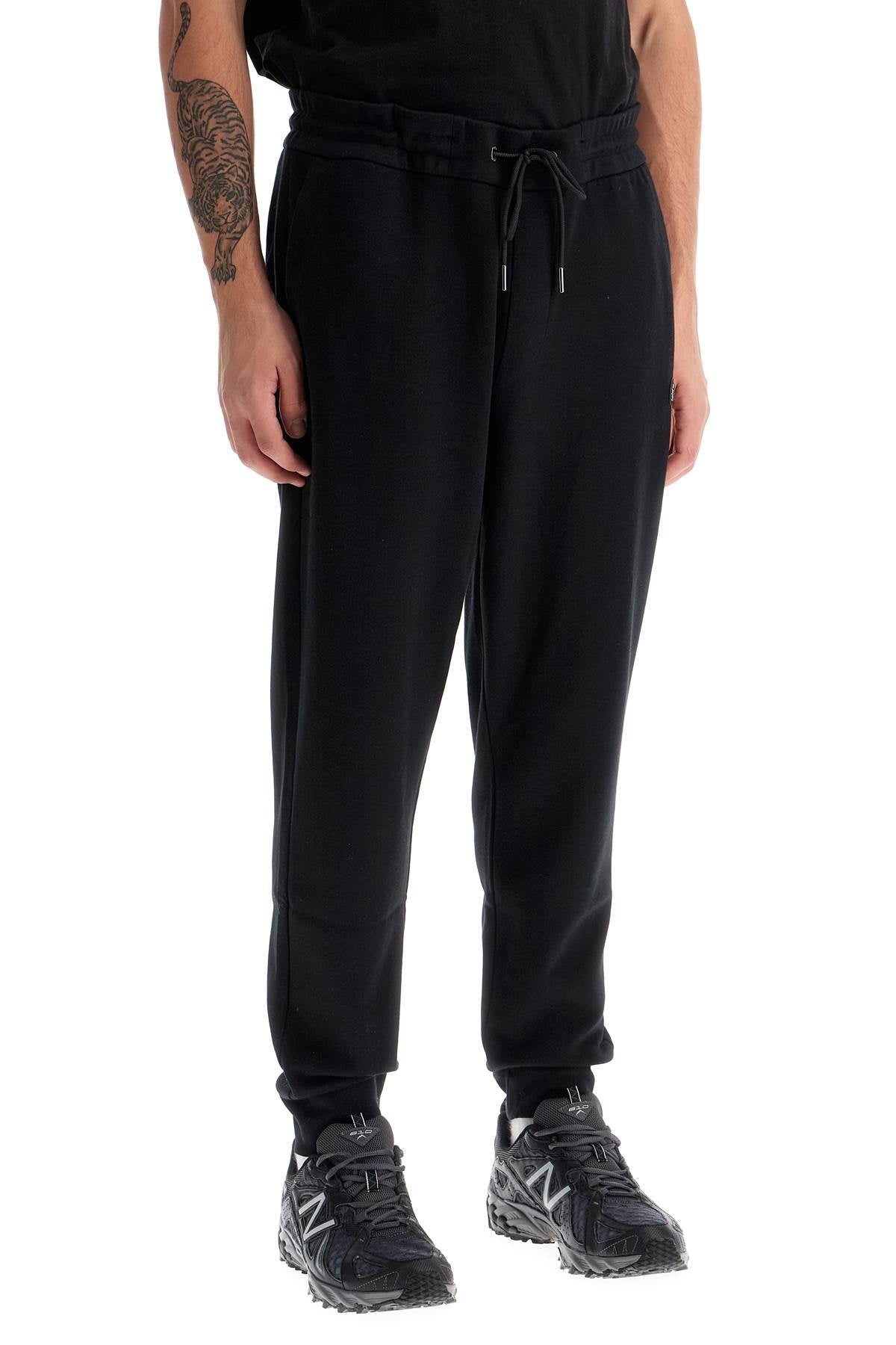 Jogger Pants With Double Monogram  - Black