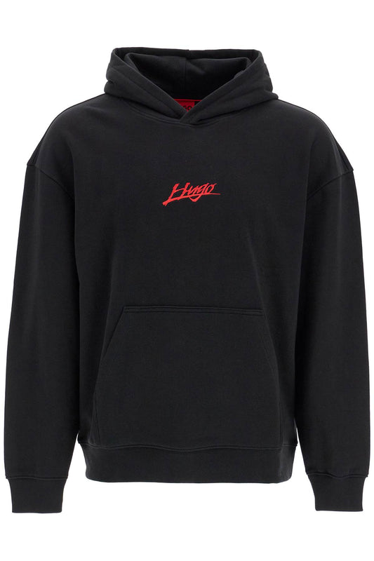 Hooded Sweatshirt With  - Black