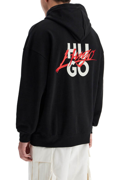 Hooded Sweatshirt With  - Black