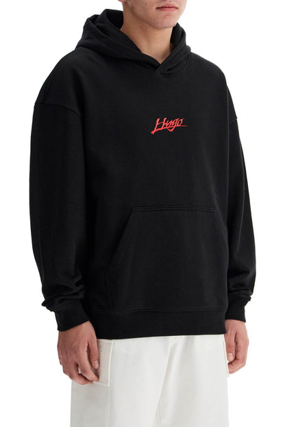 Hooded Sweatshirt With  - Black