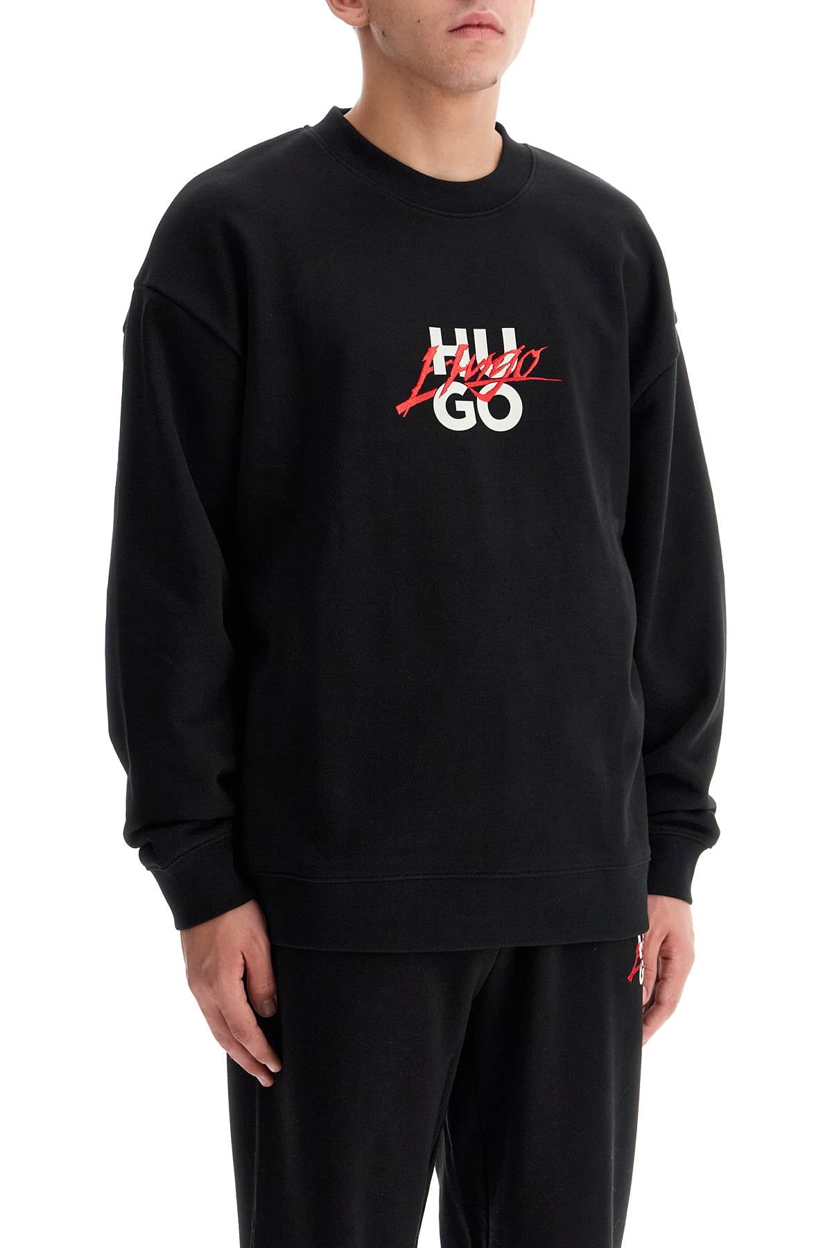 Logo Crewneck Sweatshirt  - Black